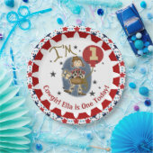Cowgirl 1. Happy Birthday Paper Plate Pappteller (Party)