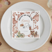 Cowgirl 1 Rodeo Cowprint Geburtstag Serviette
