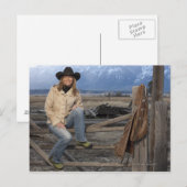 Cowgirl 3 postkarte (Vorne/Hinten)