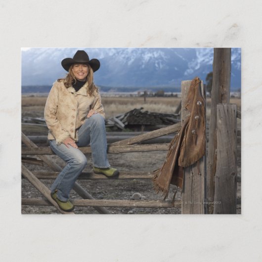 Cowgirl 3 postkarte (Vorderseite)
