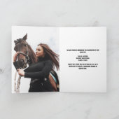 Cowgirl Abschluss Foto Country Graduate geklappt Ankündigung (Innenseite)