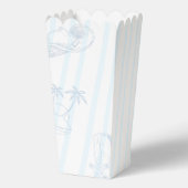 Cowgirl am Blue Ocean Bachelorette Geschenkschachtel (Rückseite)