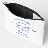 Cowgirl am Blue Ocean Bachelorette Zubehörtasche (Offen)