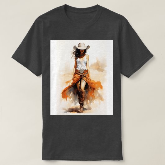 Cowgirl an der Küste 6 T-Shirt (Design vorne)
