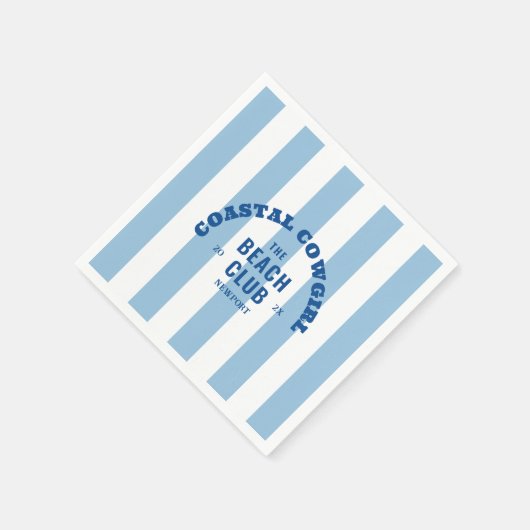 Cowgirl an der Küste Der Beach Club Denim Cabana S Serviette (Ecke)