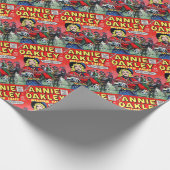 Cowgirl Annie Oakley Geschenkpapier (Ecke)
