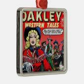 Cowgirl Annie Oakley Silbernes Ornament (Rechts)