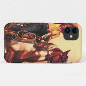 Cowgirl auf ihrem Pferd Case-Mate iPhone Hülle (Rückseite (Horizontal))