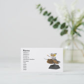 Cowgirl auf mechanischem Stier Visitenkarte (Stehend Vorderseite)