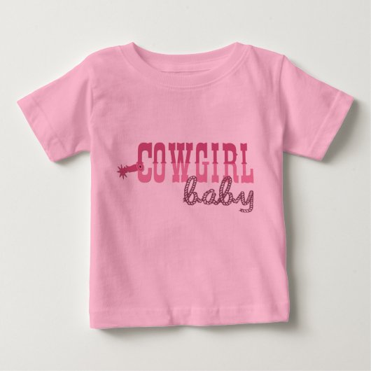 Cowgirl Baby Baby T-shirt (Vorderseite)