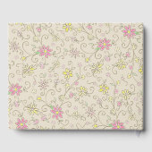 Cowgirl Baby Dusche Country Western Pink Girl Gästebuch (Rückseite)