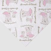 Cowgirl Baby Dusche Country Western Pink Girl Seidenpapier (Detail)