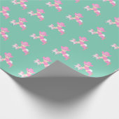 Cowgirl Baby Geschenkpapier (Ecke)