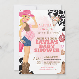 Cowgirl Baby Shower Einladung, Rodeo Baby Dusche Einladung