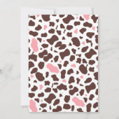 Cowgirl Baby Shower Einladung Wild West Einladung (Rückseite)