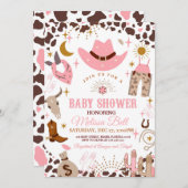 Cowgirl Baby Shower Einladung Wild West Einladung (Vorne/Hinten)