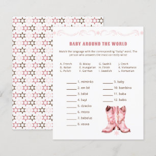 Cowgirl Baby Showgame - Baby Around World