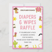 Cowgirl Baby Showgame - Bearbeitbarer Name, 12x18 Einladung (Vorderseite)