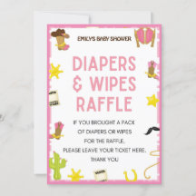 Cowgirl Baby Showgame - Bearbeitbarer Name, 12x18