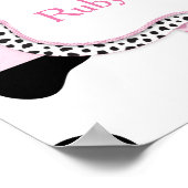 Cowgirl Baby Showposter in Pink Poster (Ecke)