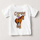 Cowgirl Baby T-shirt (Vorderseite)