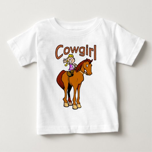 Cowgirl Baby T-shirt (Vorderseite)