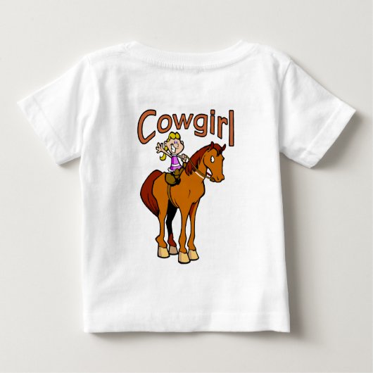 Cowgirl Baby T-shirt (Rückseite)