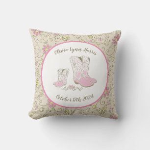 Cowgirl Babydusche Kissen