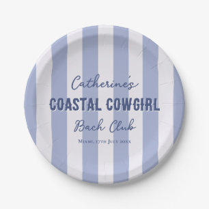Cowgirl Bach Bach Club Pappteller