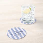 Cowgirl Bach Bach Club Runder Pappuntersetzer (Vor Ort)