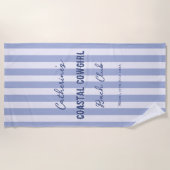 Cowgirl Bach Bach Club Strandtuch (Vorderseite)