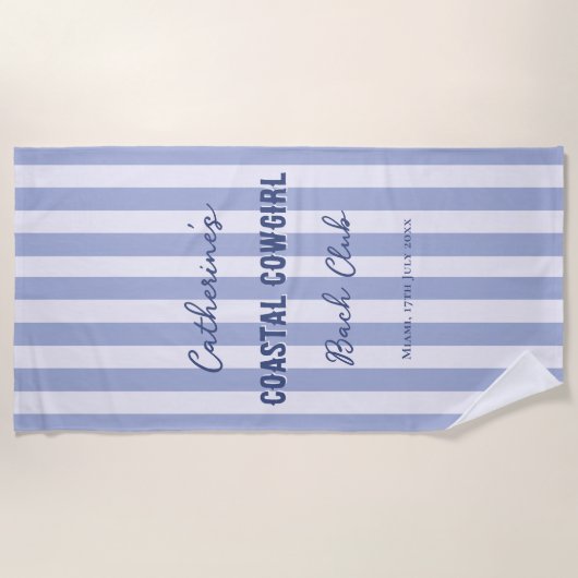 Cowgirl Bach Bach Club Strandtuch (Vorderseite)