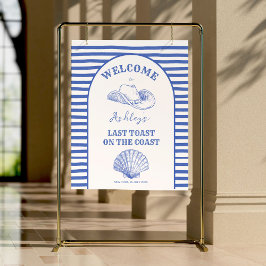 Cowgirl Bachelorette Begrüßungszeichen Poster