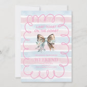 Cowgirl Bachelorette Einladung (Vorderseite)