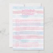 Cowgirl Bachelorette Einladung (Rückseite)