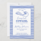 Cowgirl Bachelorette Einladung (Vorderseite)