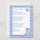 Cowgirl Bachelorette Einladung (Rückseite)