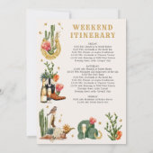 Cowgirl Bachelorette Einladung (Rückseite)