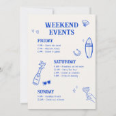 Cowgirl Bachelorette Einladung (Rückseite)