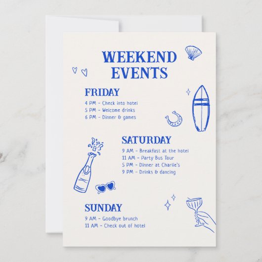 Cowgirl Bachelorette Einladung (Rückseite)