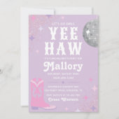 Cowgirl Bachelorette Einladung | Nash Bash (Vorderseite)