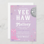 Cowgirl Bachelorette Einladung | Nash Bash (Vorne/Hinten)
