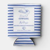 Cowgirl-Bachelorette-Favoriten an der Küste gedruc Dosenkühler (Vorderseite)