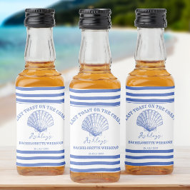 Cowgirl Bachelorette, Küste letzten Toast Alkoholflaschenetikett