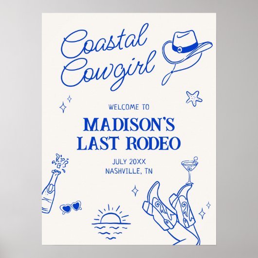 Cowgirl-Bachelorette, Küstenwache, Download Poster (Vorne)