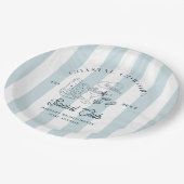 Cowgirl Bachelorette Pappteller (Schrägansicht)