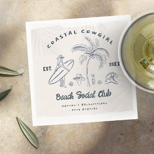 Cowgirl Bachelorette Serviette