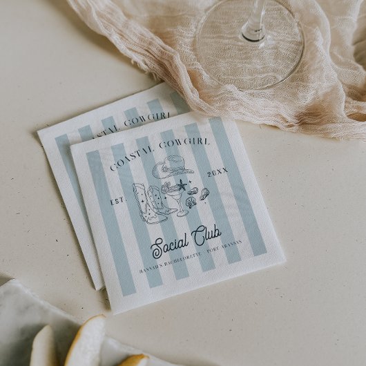 Cowgirl Bachelorette Serviette