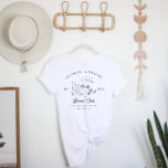 Cowgirl Bachelorette T-Shirt<br><div class="desc">Das perfekte bachelorette Shirt für Ihr gesamtes Brautparty! Der ideale Weg für Ihre Crew, um überall Aufmerksamkeit zu erlangen, wo Sie und Ihre Galle hingehen! Kann für Brautmädchen, Trauzeuge, Brautmutter usw. angepasst werden. Ideal auch für Junggesellenabende! Diese Designs können für Ihren besondere Anlass personalisiert sein und wären perfekt für Ihre...</div>