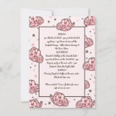 Cowgirl Bachelorette Tour Lounge Girls Invi Einladung (Rückseite)